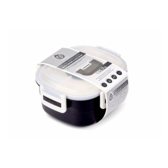 Salad Bento Box Container -45 Oz  4-Compartment Tray with Spork & Ice Pack - Picture 1 of 4